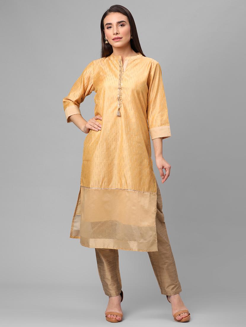 women three quarter sleeve straight kurta - 21468035 - Zoom Image - 0