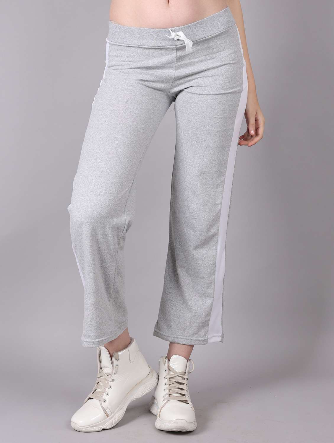 women tapered mid rise track pant