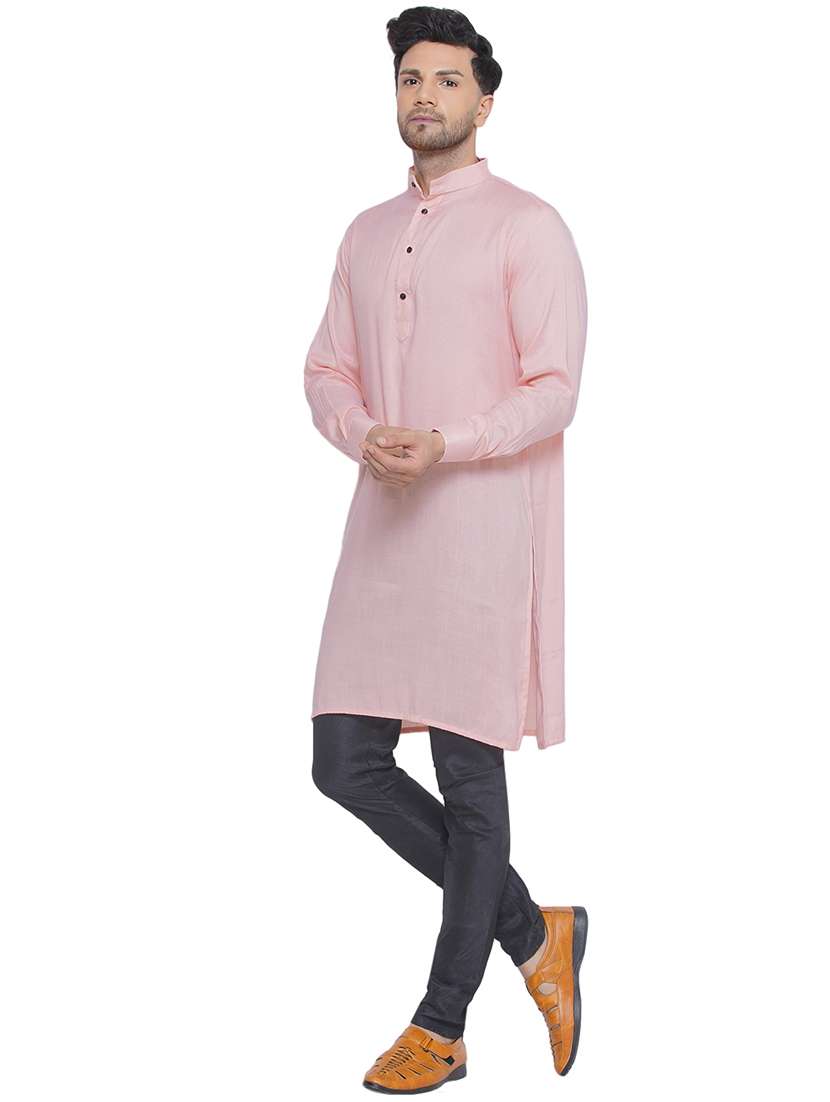 men solid mandarin neck kurta  - 21469316 -  Standard Image - 2