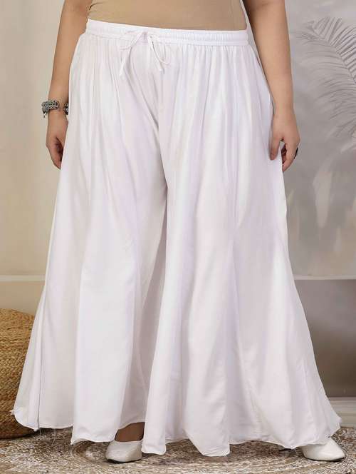 women white solid sharara