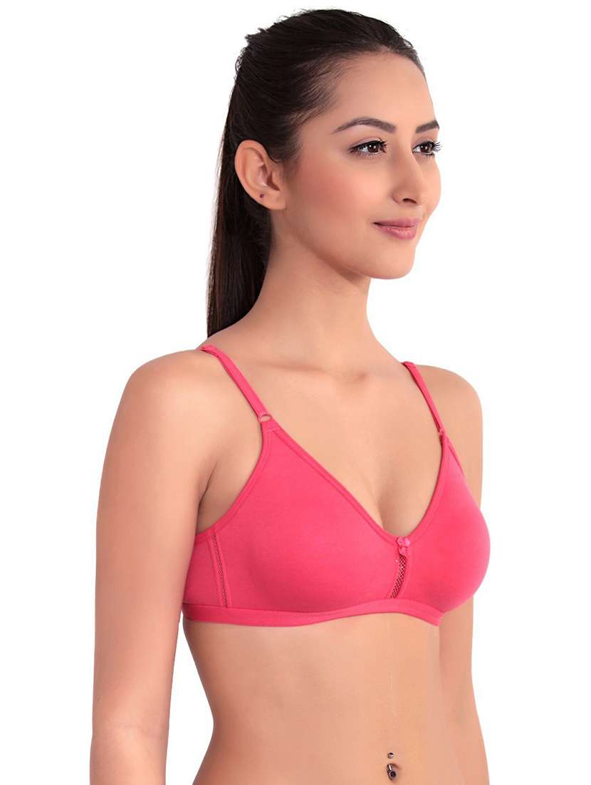 women pack of 2 solid t-shirt bra - 21470601 -  Standard Image - 2