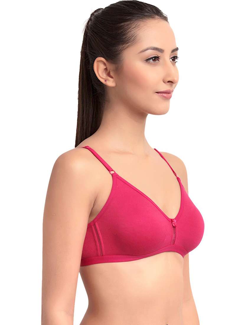 pack of 2 pink solid bra - 21470614 -  Standard Image - 2