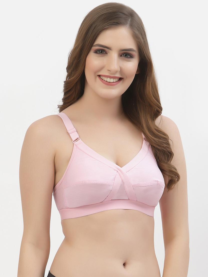 women pack of 2 solid regular bra - 21470738 - Standard Image - 2