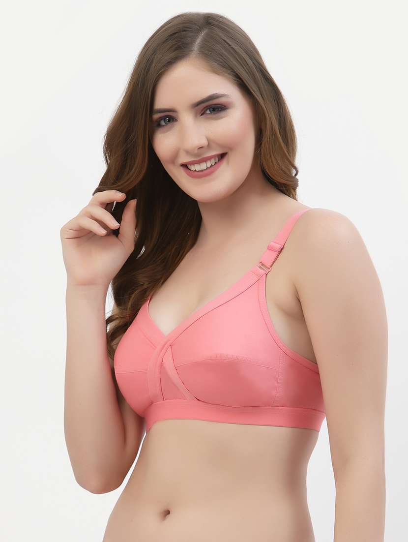 women pack of 2 solid regular bra - 21470749 -  Standard Image - 2