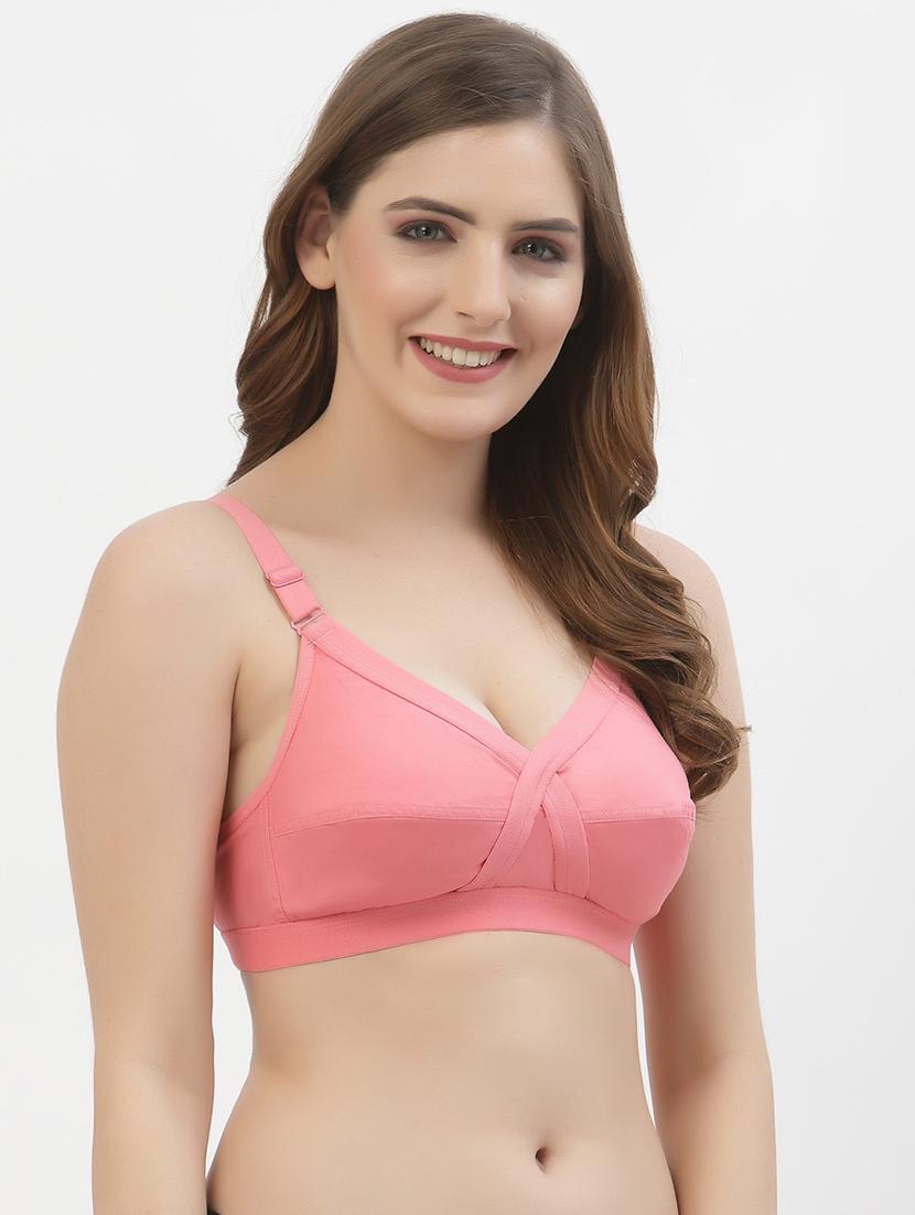 women pack of 2 solid regular bra - 21470751 - Standard Image - 2