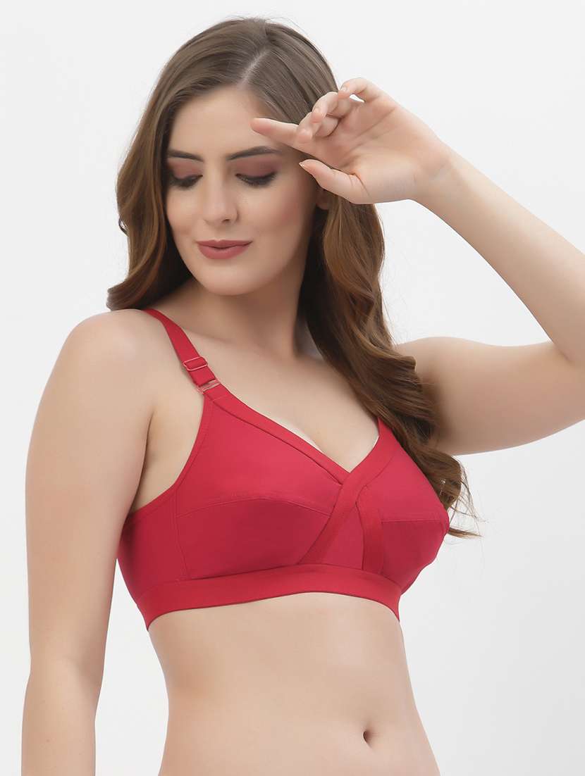 women pack of 2 solid regular bra - 21470755 -  Standard Image - 2