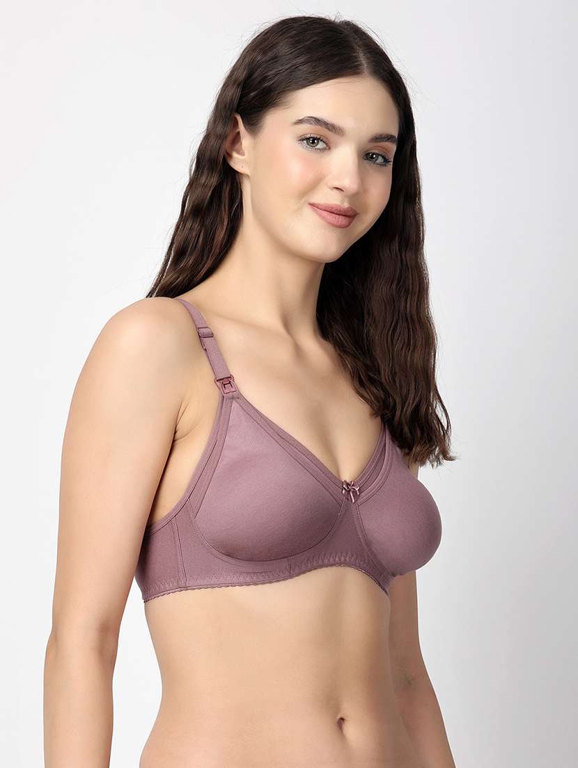 brown cotton blend regular bra - 21470827 -  Standard Image - 2