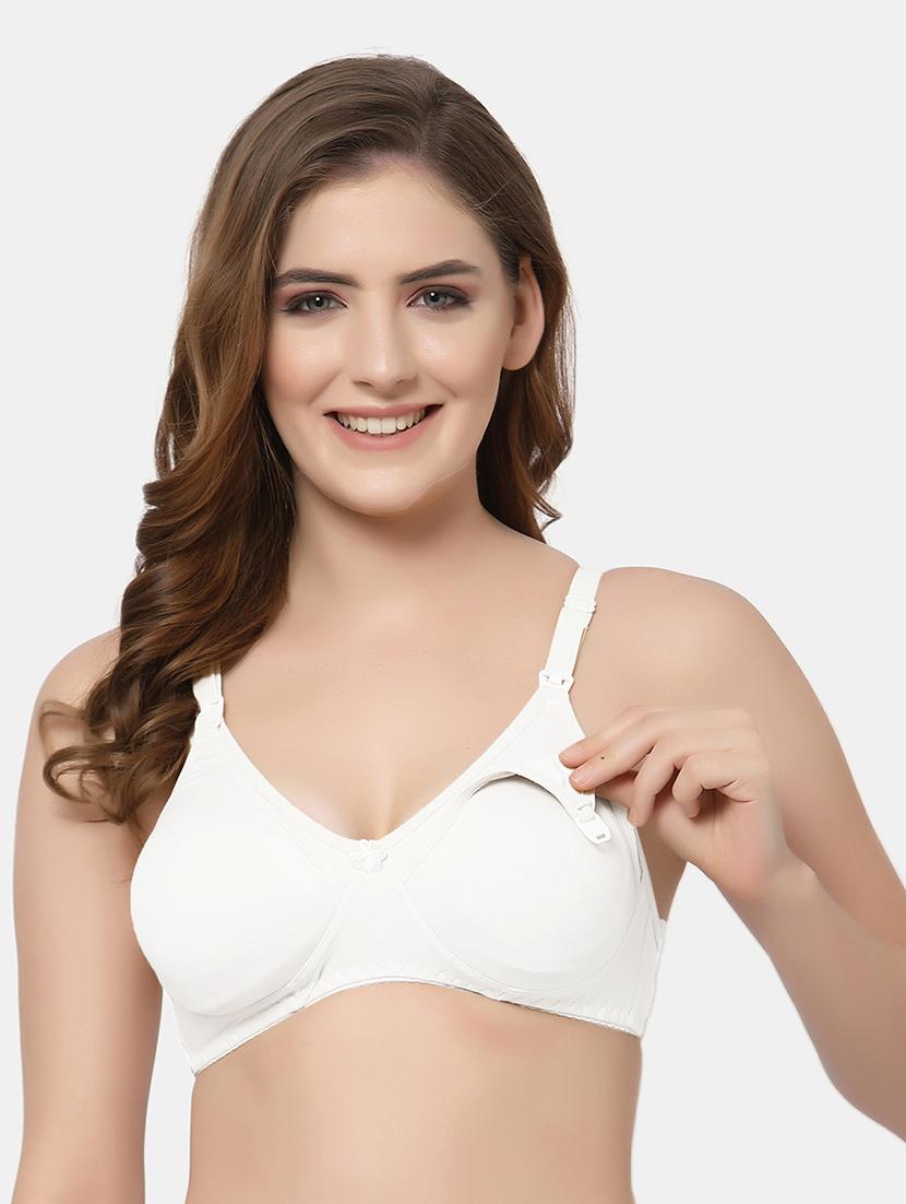 white cotton blend regular bra - 21470828 - Standard Image - 2