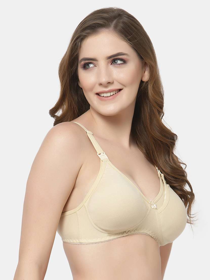 beige cotton blend regular bra - 21470830 -  Standard Image - 2