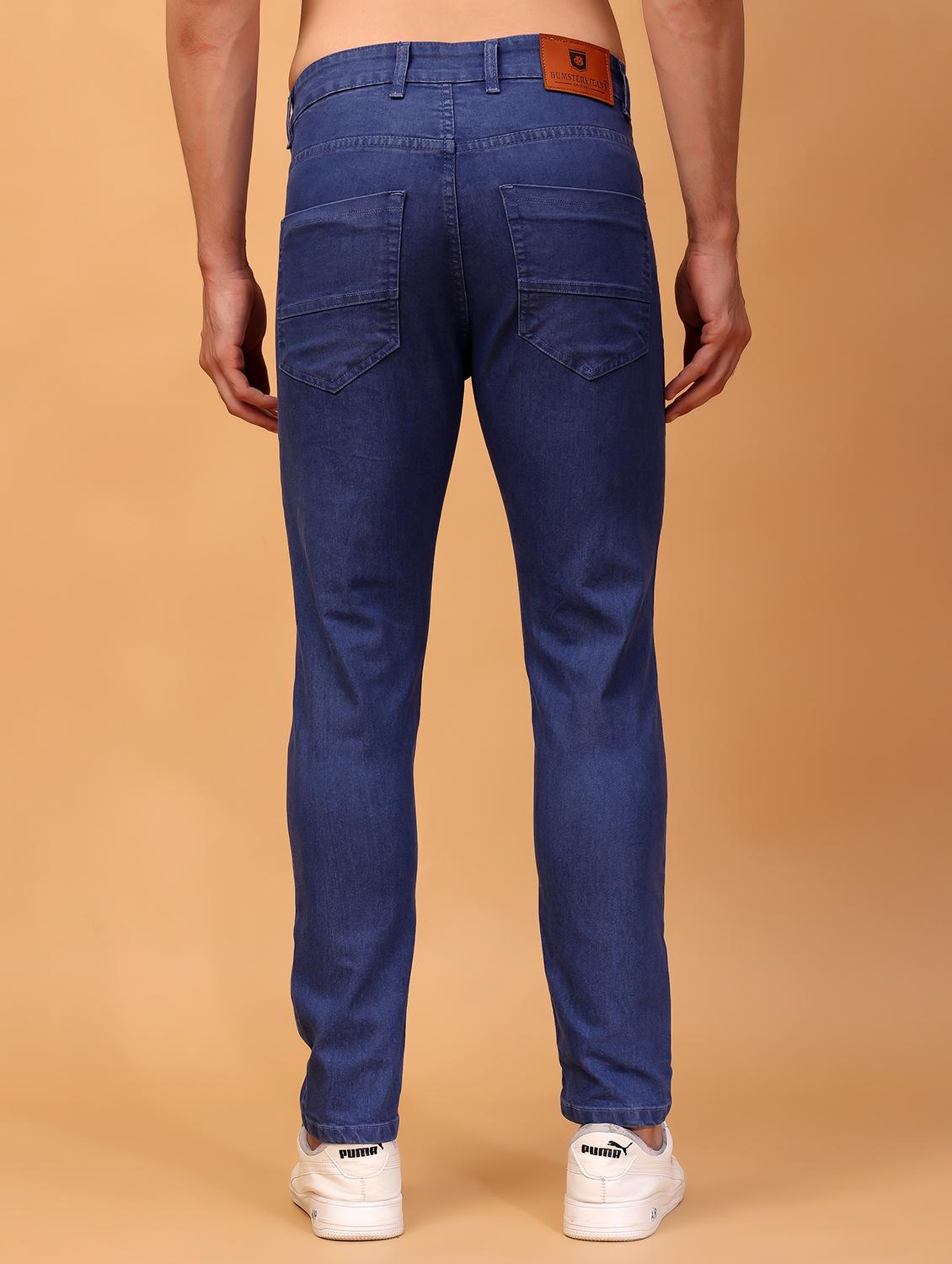 men mid rise plain denim jeans - 21471130 - Standard Image - 2