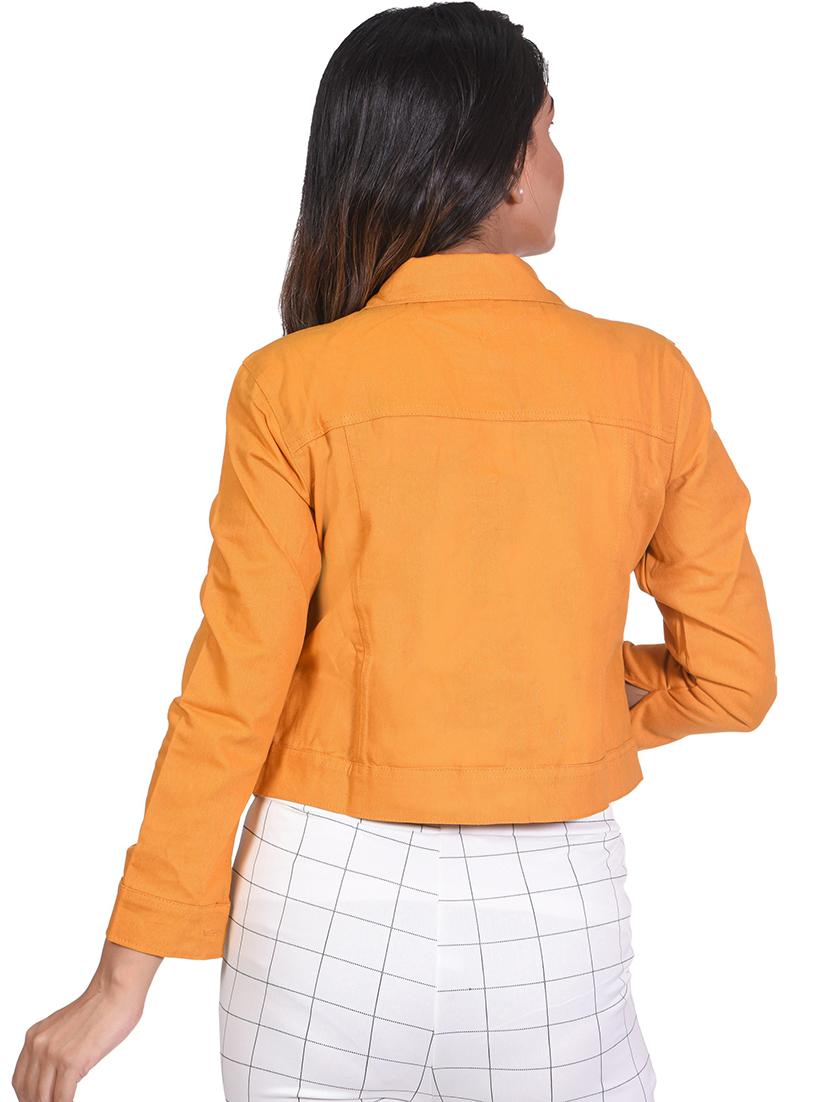 yellow denim jacket - 21473223 - Standard Image - 2