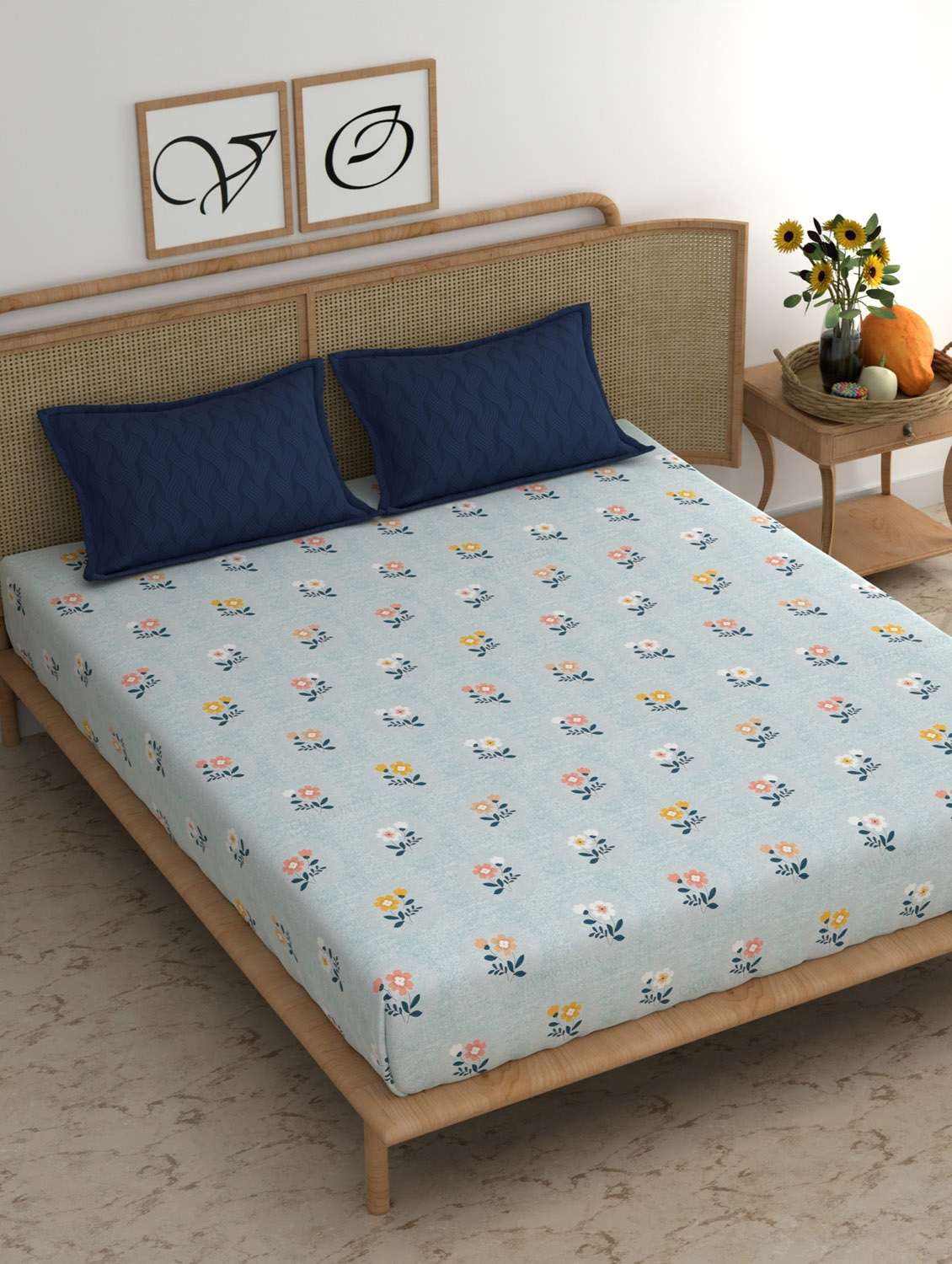 chhavi india 210 tc double king bedsheet