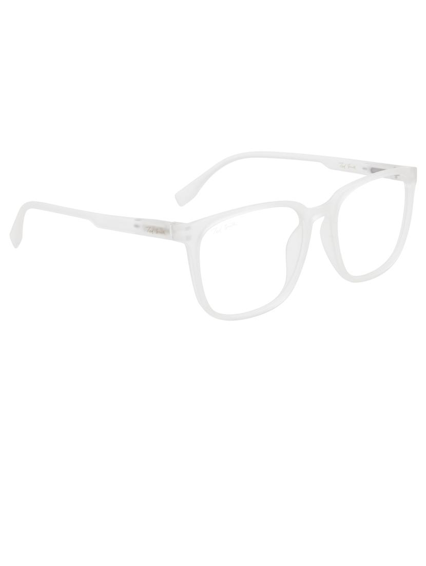 ted smith hustle bluecut & antiglare computer eyeglasses| wayfarer|blue light blocking| white casual spectacles| 53-17-140 - 21473766 - Standard Image - 2