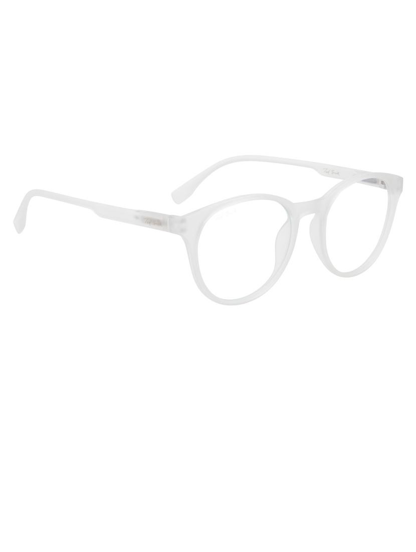 ted smith hustle bluecut & antiglare computer eyeglasses| round|blue light blocking| white casual spectacles| 50-19-140 - 21473767 - Standard Image - 2