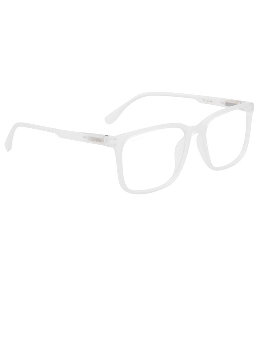 ted smith hustle bluecut & antiglare computer eyeglasses| wayfarer|blue light blocking| white casual spectacles| 54-18-140 - 21473770 - Standard Image - 2