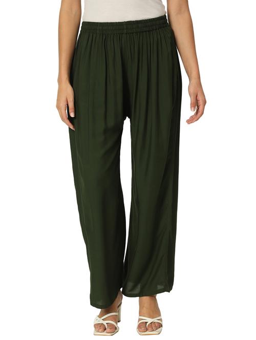women full length solid palazzo - 21473839 -  Standard Image - 0