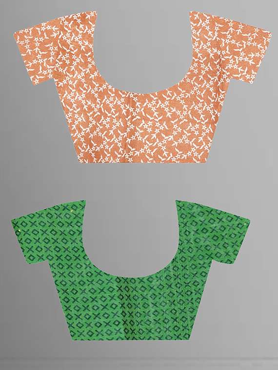 women pack of 2 casual wear combo sarees with blouse - 21473932 -  Standard Image - 2