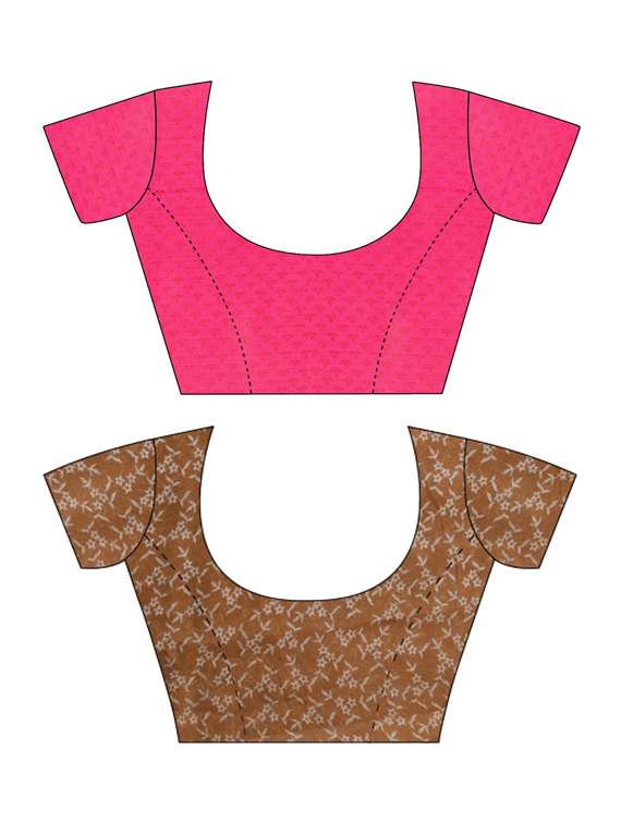 women pack of 2 casual wear combo sarees with blouse - 21474106 -  Standard Image - 2