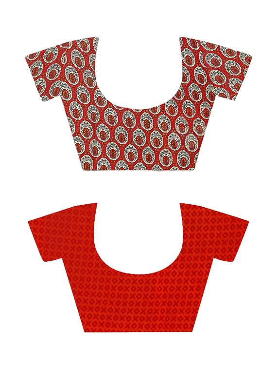 women pack of 2 casual wear combo sarees with blouse - 21474115 -  Standard Image - 2