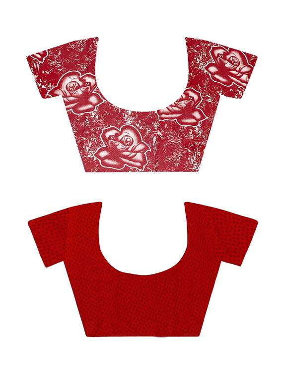 women pack of 2 casual wear sarees with blouse - 21474206 -  Standard Image - 2