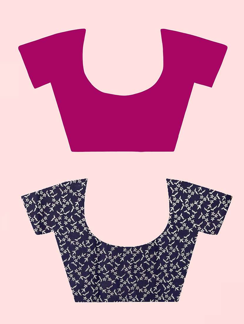 women pack of 2 printed casual wear saree with blouse - 21474304 -  Standard Image - 2