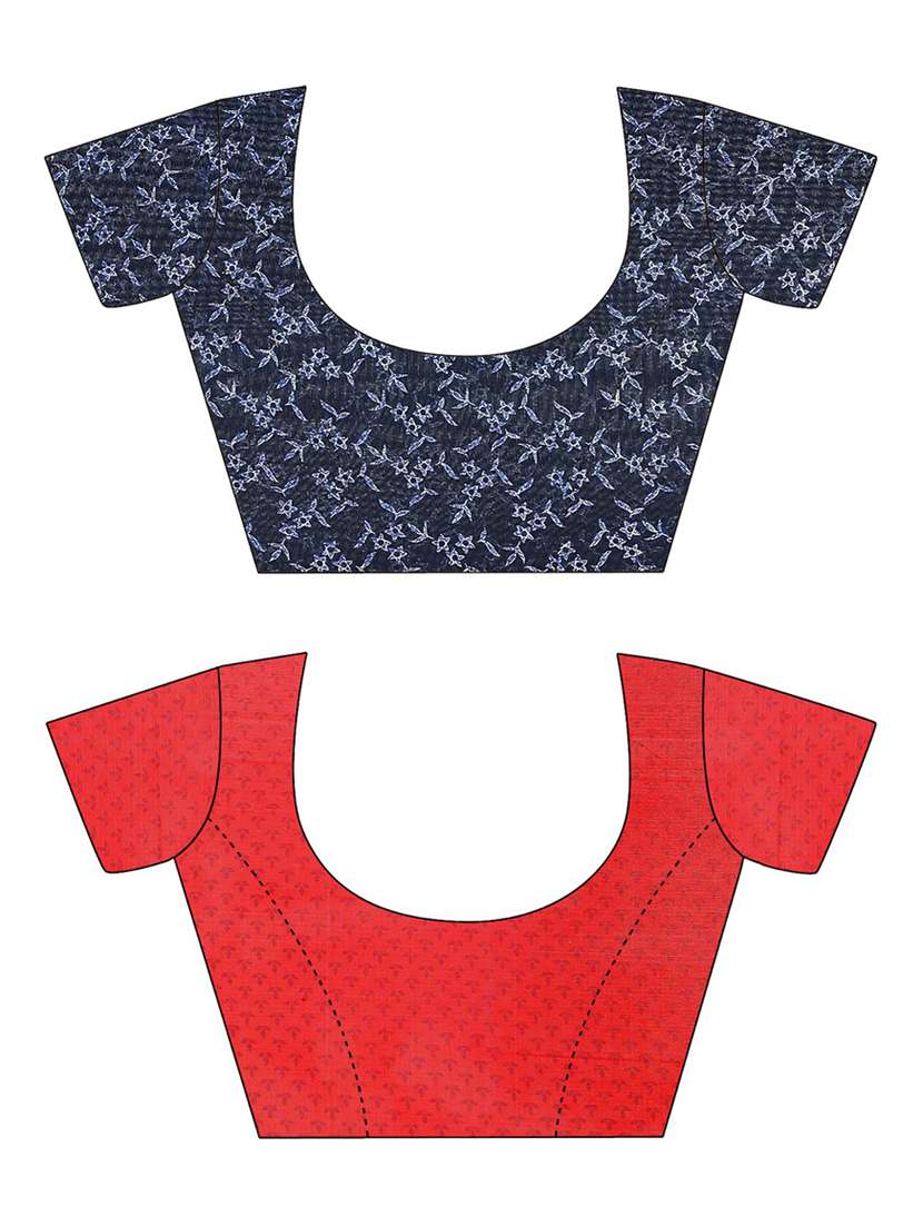 women pack of 2 printed casual wear saree with blouse - 21474366 -  Standard Image - 2