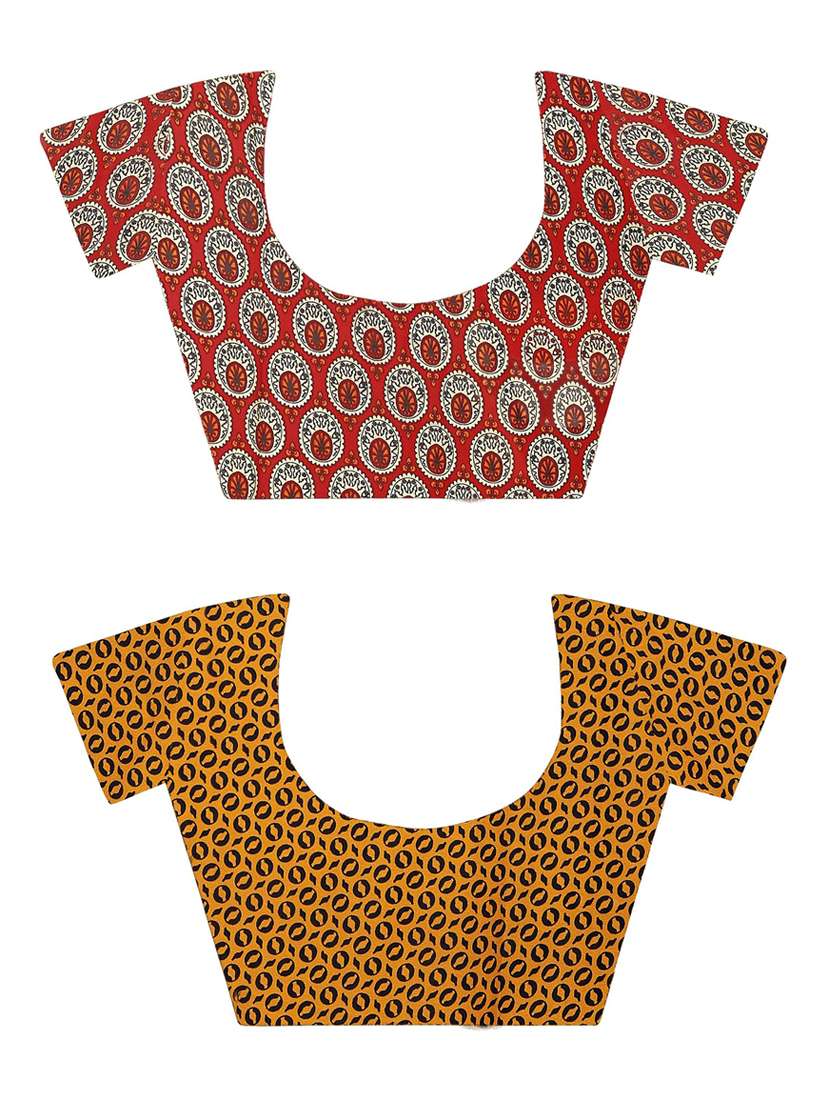 pack of 2 casual wear combo sarees with blouse - 21474418 -  Standard Image - 2