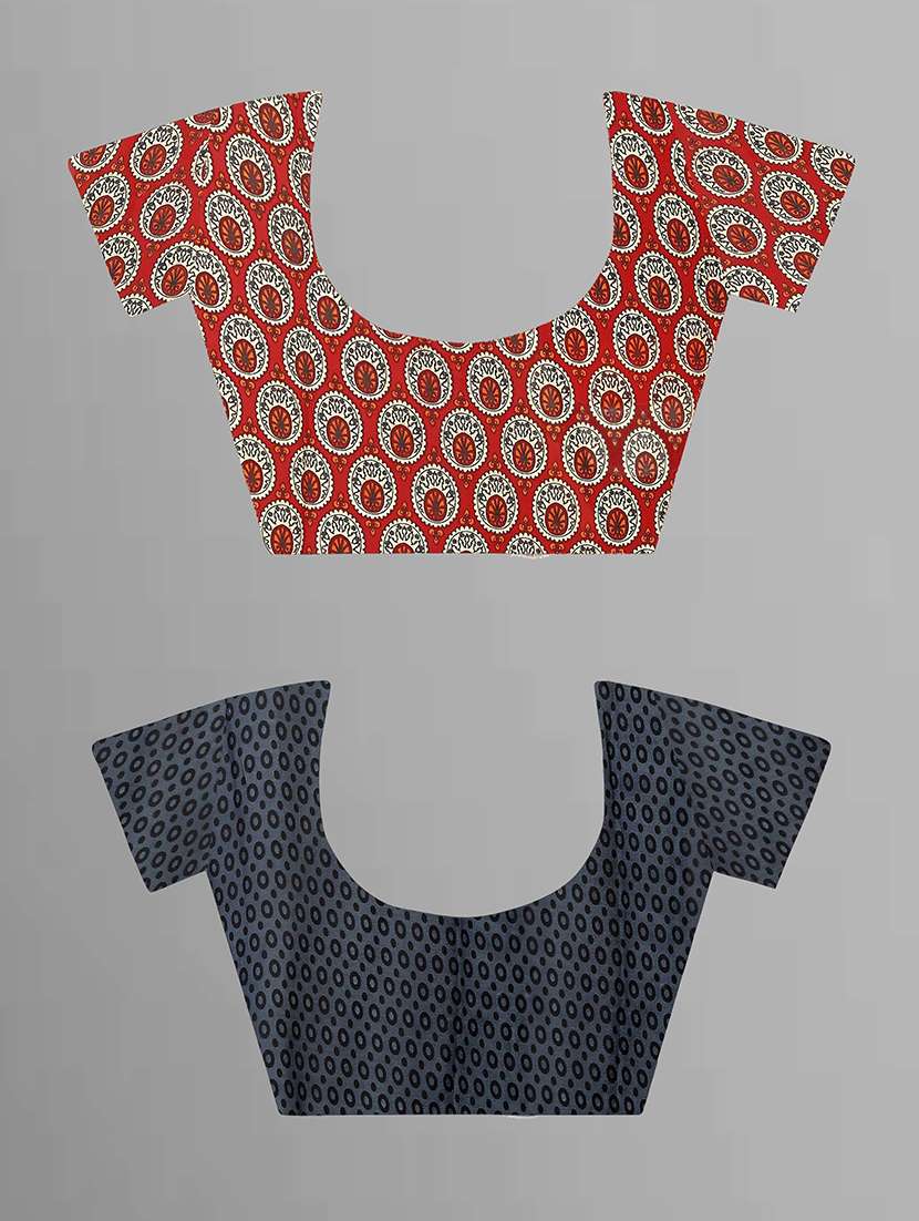 pack of 2 casual wear combo sarees with blouse - 21474447 -  Standard Image - 2