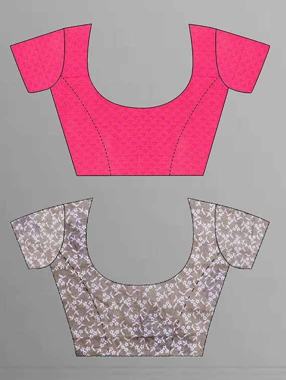 pack of 2 printed casual wear combo saree with blouse - 21474645 -  Standard Image - 2