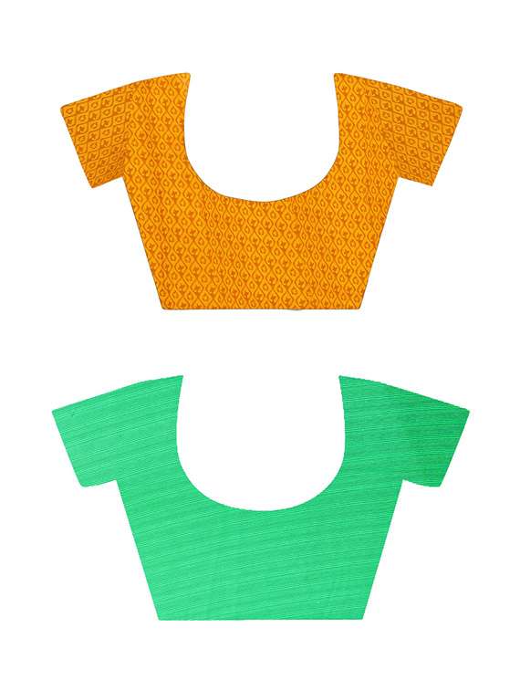 women pack of 2 casual wear combo sarees with blouse - 21474724 -  Standard Image - 2