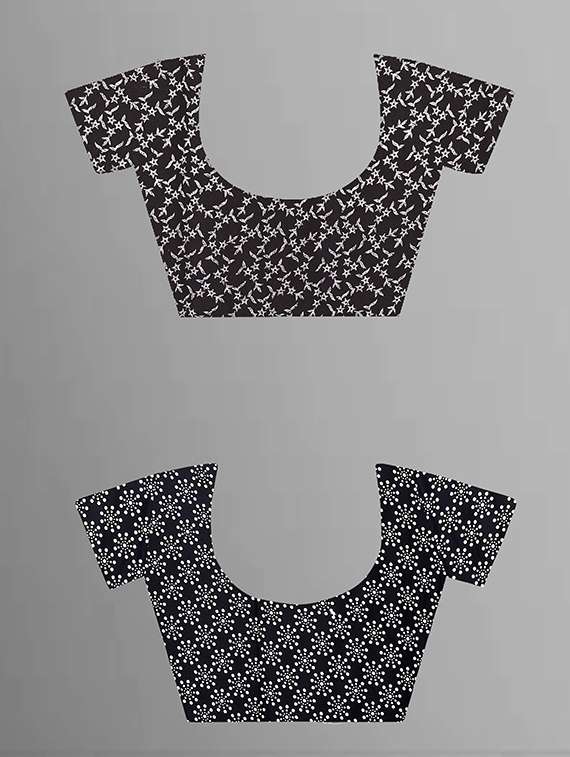 women pack of 2 printed casual wear saree with blouse - 21475152 -  Standard Image - 2