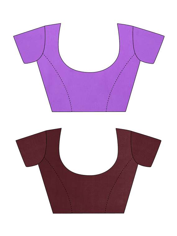 women pack of 2 casual wear combo sarees with blouse - 21475207 -  Standard Image - 2