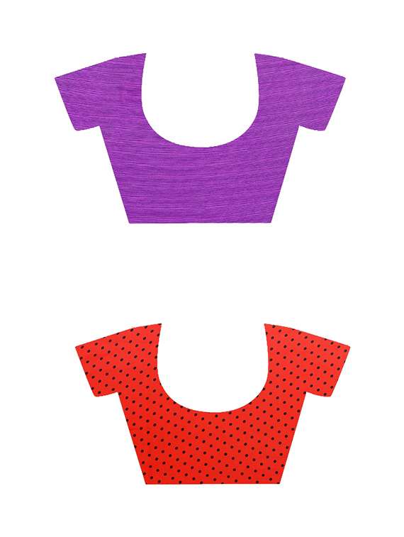 women pack of 2 casual wear combo sarees with blouse - 21475256 -  Standard Image - 2