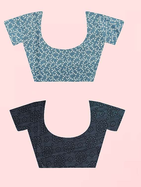 women pack of 2 casual wear combo sarees with blouse - 21475273 -  Standard Image - 2