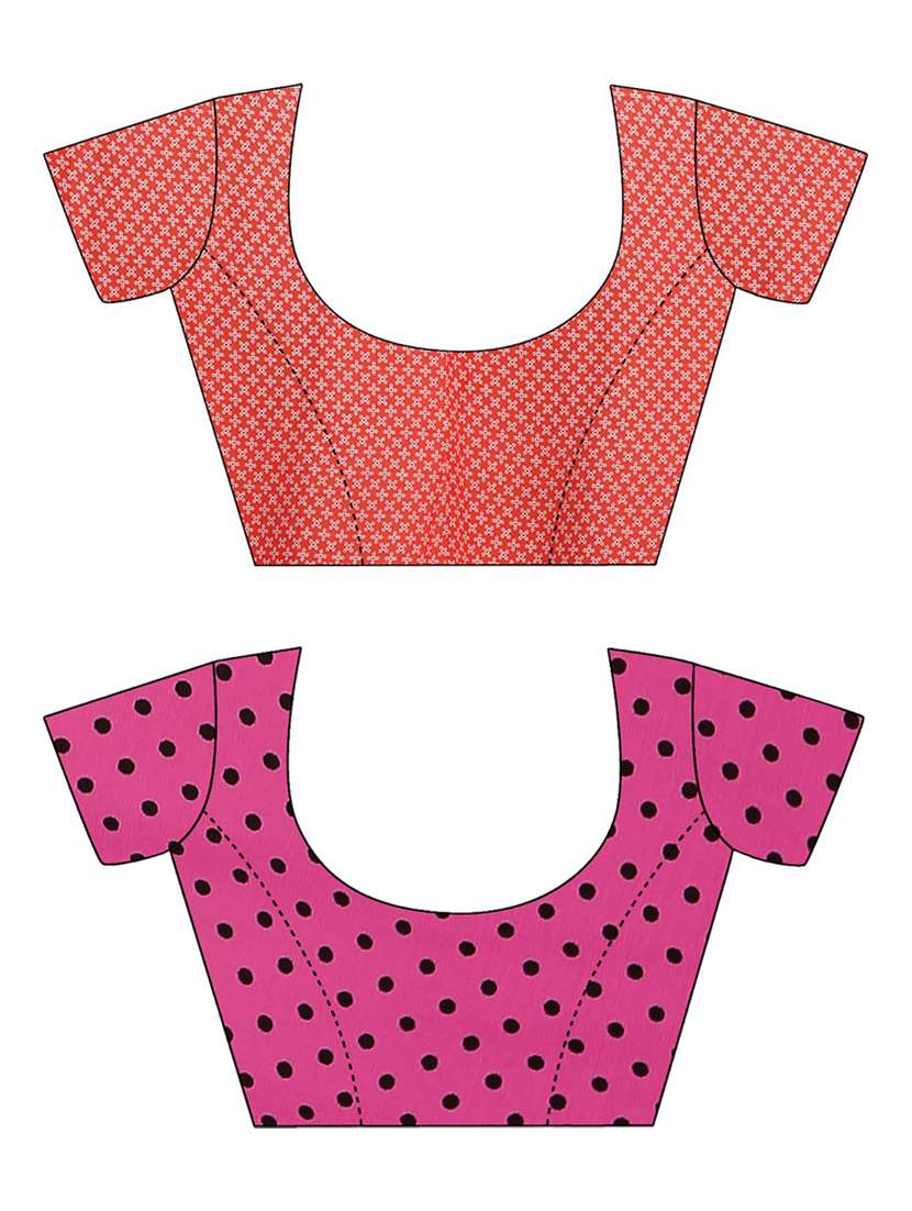 women pack of 2 casual wear combo sarees with blouse - 21475297 -  Standard Image - 2