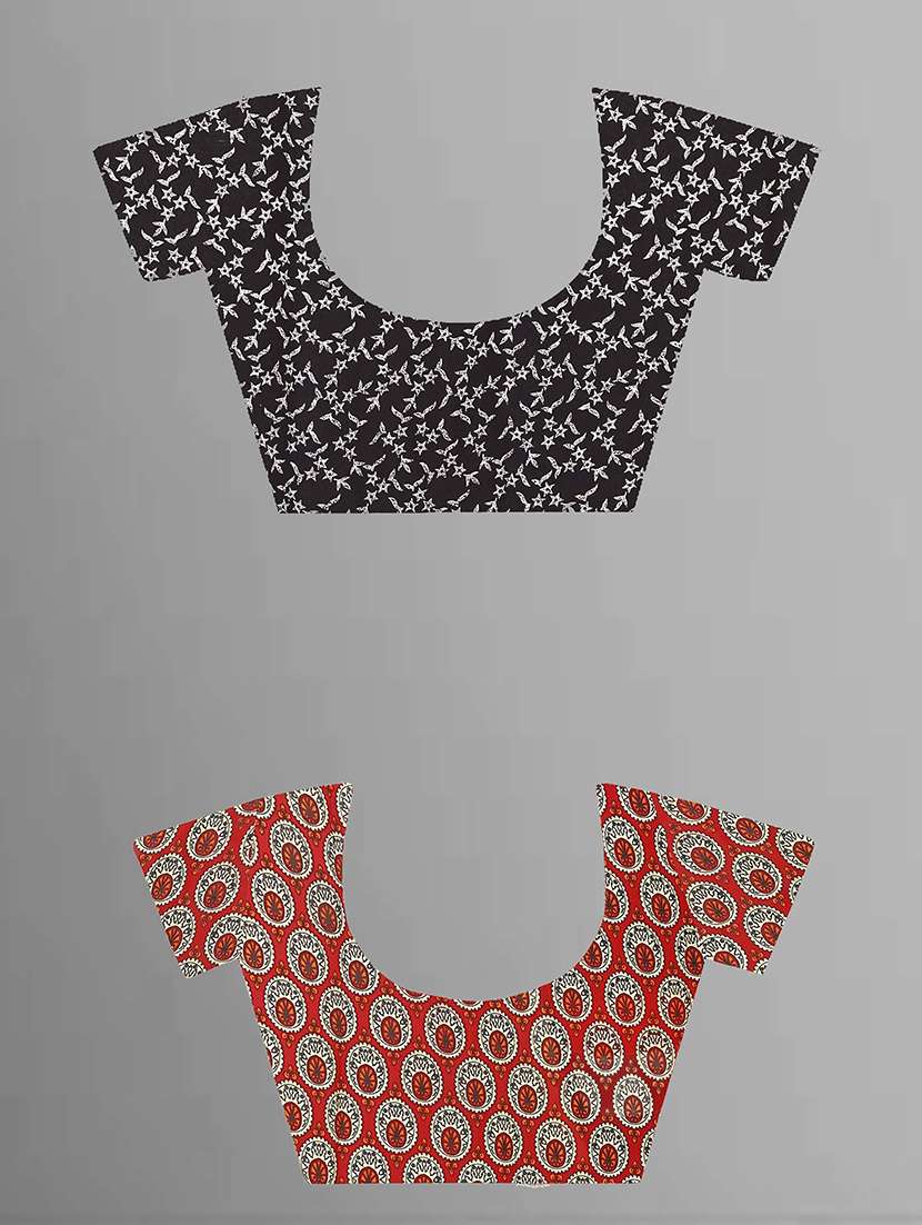 women pack of 2 casual wear combo sarees with blouse - 21475339 -  Standard Image - 2