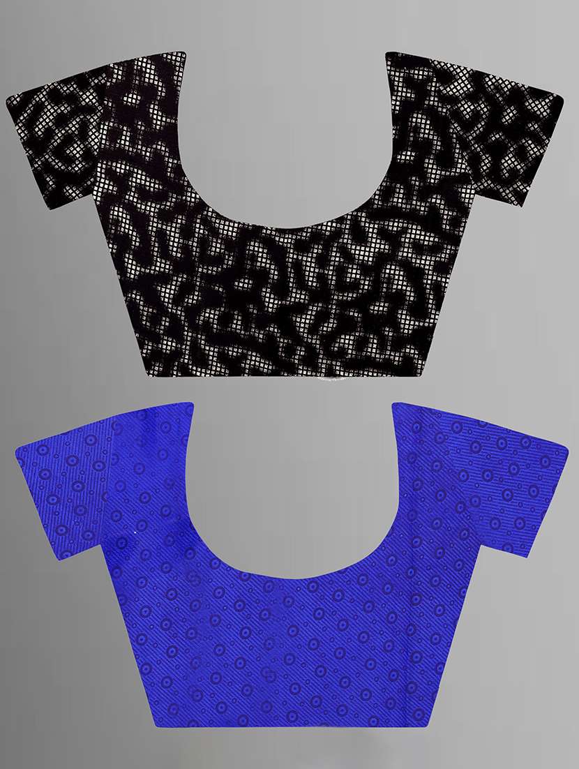 women pack of 2 casual wear combo sarees with blouse - 21475836 -  Standard Image - 2