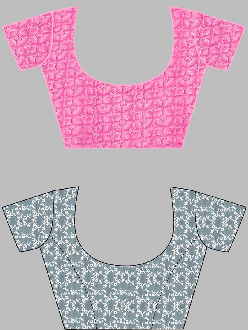 women pack of 2 casual wear combo sarees with blouse - 21476363 -  Standard Image - 2