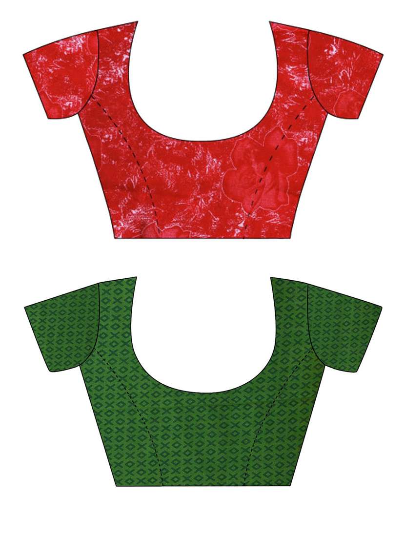 women pack of 2 casual wear combo sarees with blouse - 21476404 -  Standard Image - 2