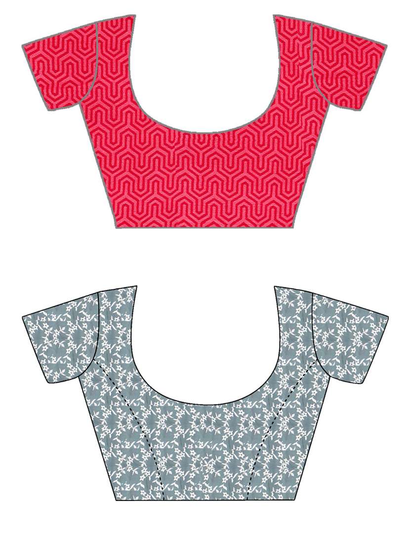 women pack of 2 casual wear combo sarees with blouse - 21476460 -  Standard Image - 2