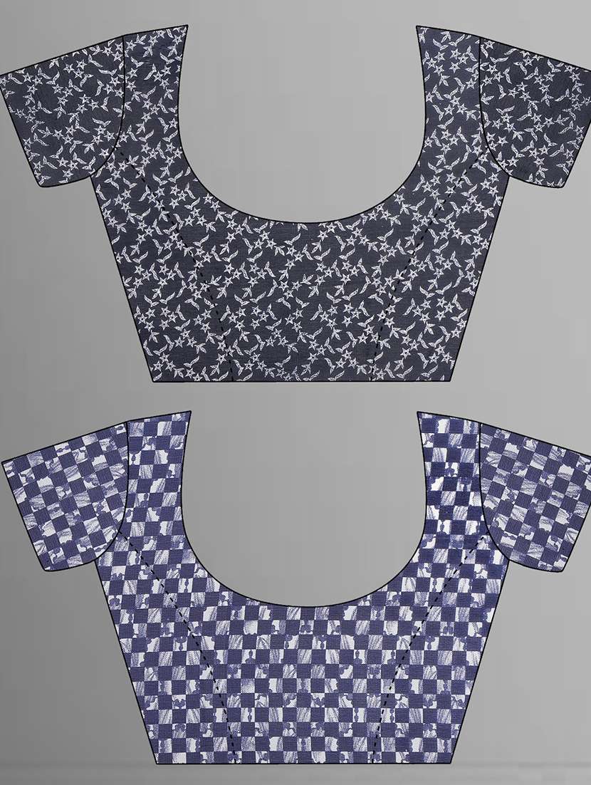 women pack of 2 casual wear combo sarees with blouse - 21476484 -  Standard Image - 2