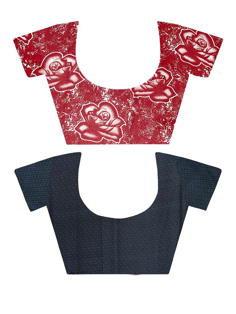 women pack of 2 casual wear combo sarees with blouse - 21476728 -  Standard Image - 2