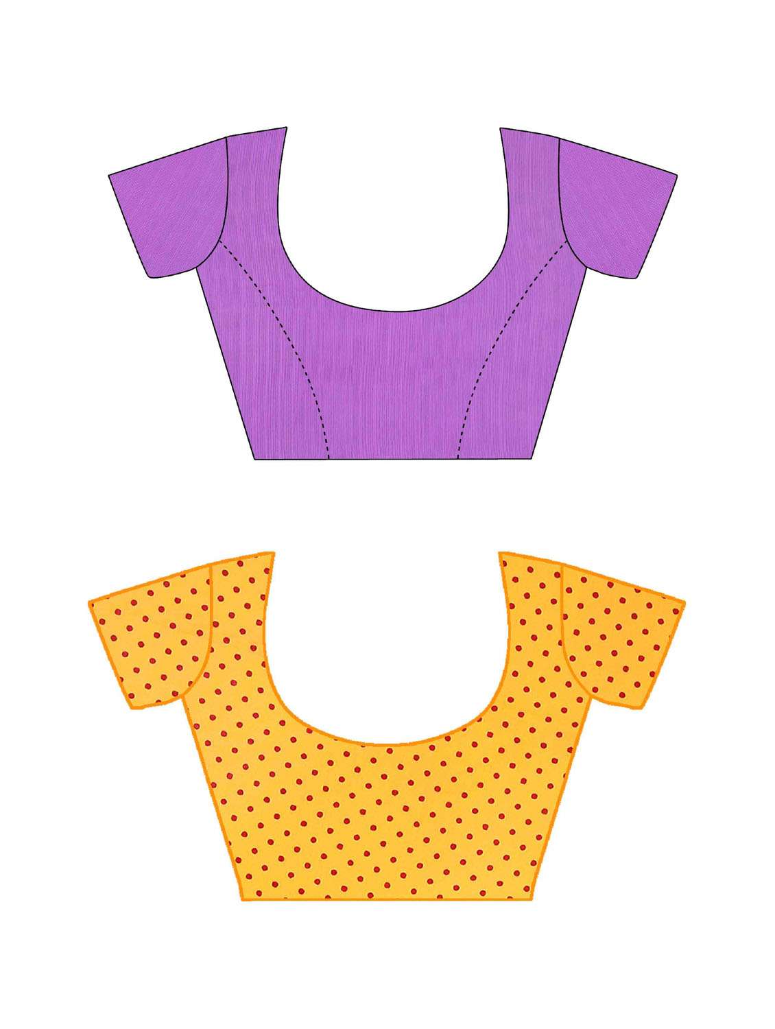 women pack of 2 casual wear combo sarees with blouse - 21476843 -  Standard Image - 2