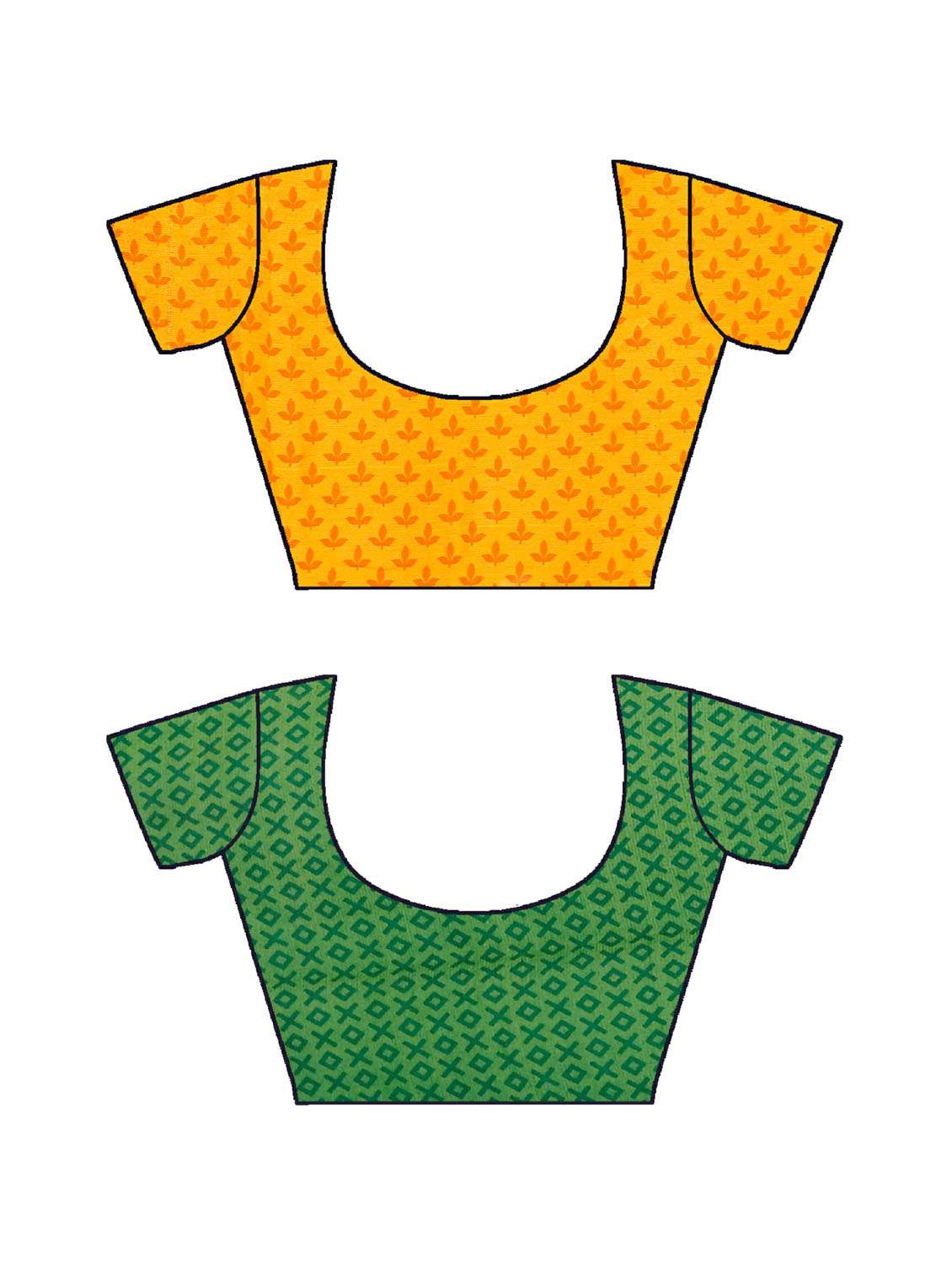 women pack of 2 casual wear combo sarees with blouse - 21476861 -  Standard Image - 2