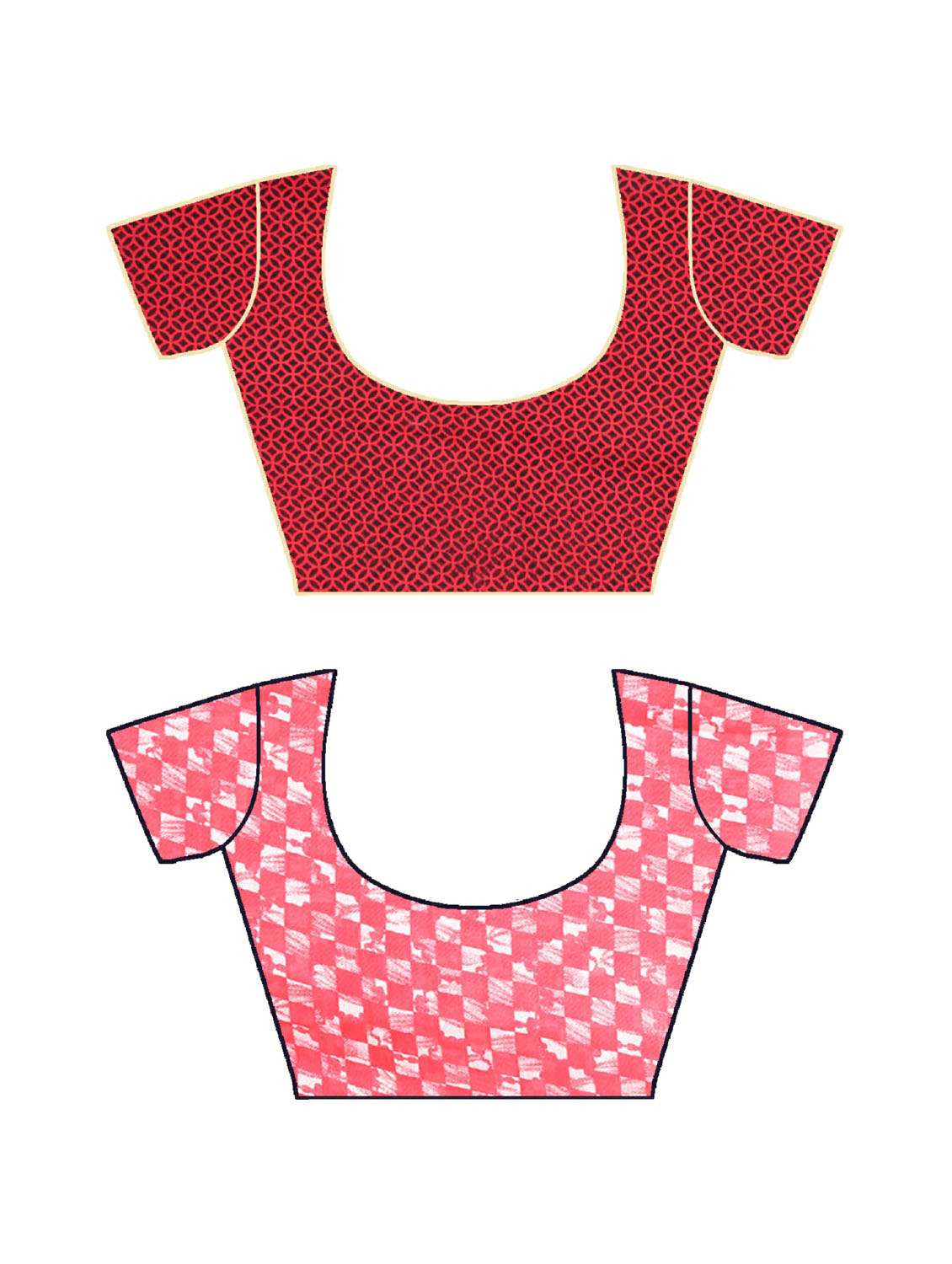 pack of 2 printed casual wear sarees with blouse - 21476970 -  Standard Image - 2