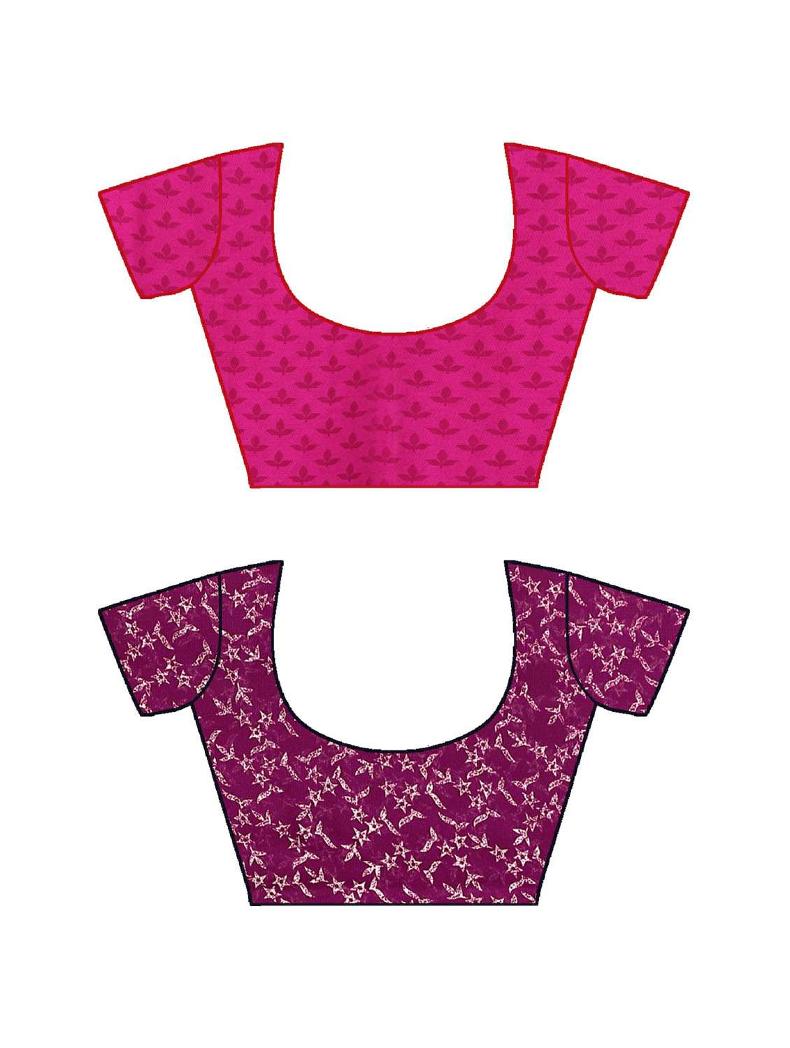 pack of 2 printed casual wear sarees with blouse - 21477006 -  Standard Image - 2