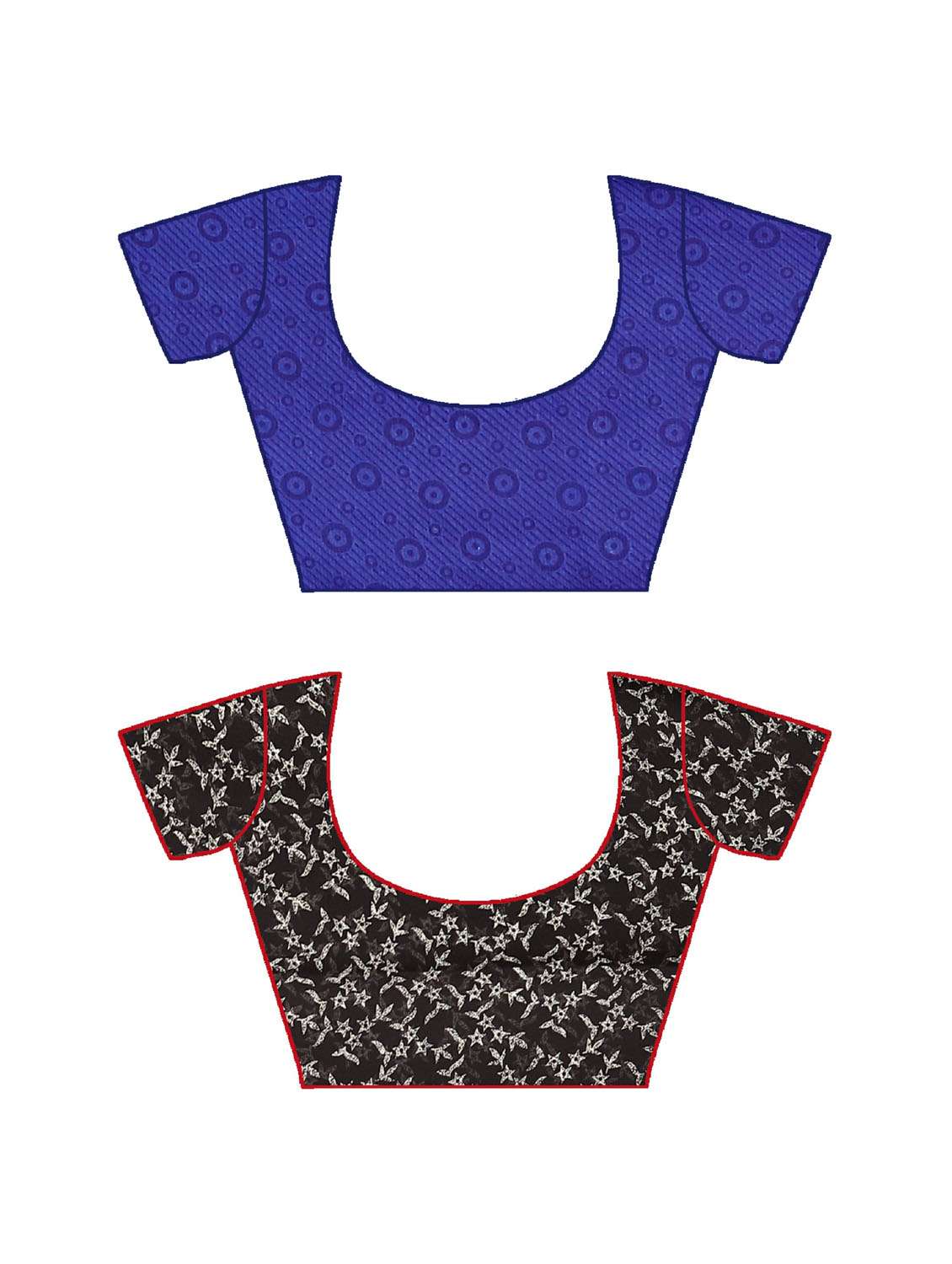 women pack of 2 printed casual wear saree with blouse - 21477021 -  Standard Image - 2