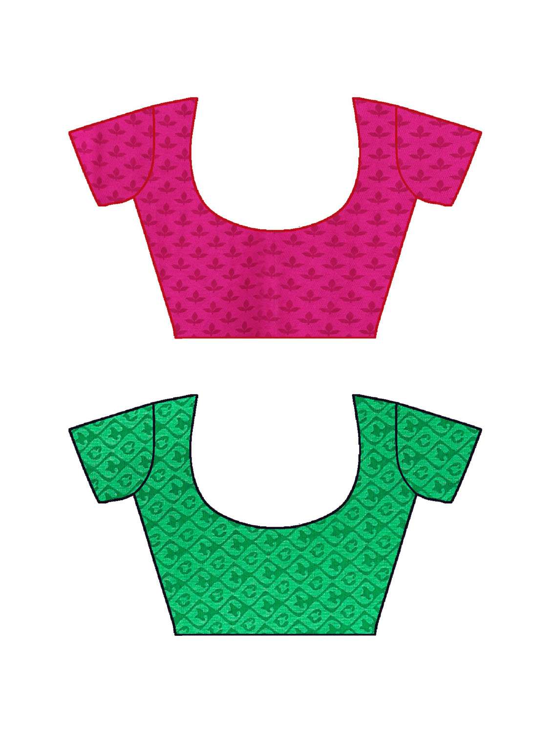 pack of 2 printed casual wear sarees with blouse - 21477183 -  Standard Image - 2