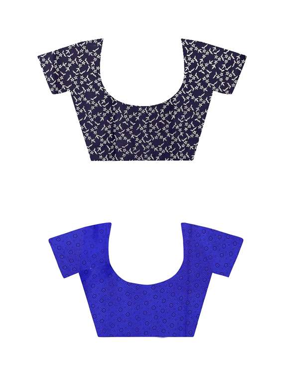 women pack of 2 casual wear combo sarees with blouse - 21477341 -  Standard Image - 2