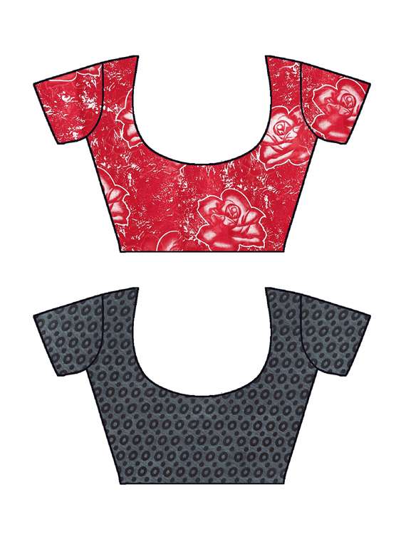 women pack of 2 casual wear combo sarees with blouse - 21477379 -  Standard Image - 2